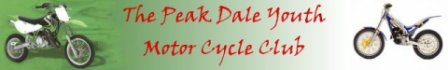 The Peak Dale Youth Motor Cycle Club Banner.